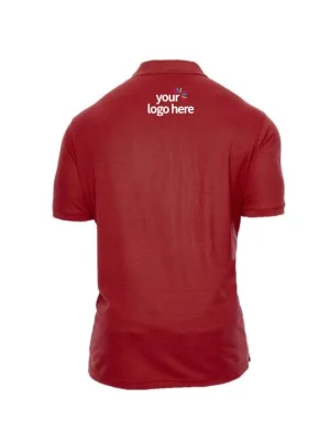 Short Sleeve Cotton Polo T-Shirt Red